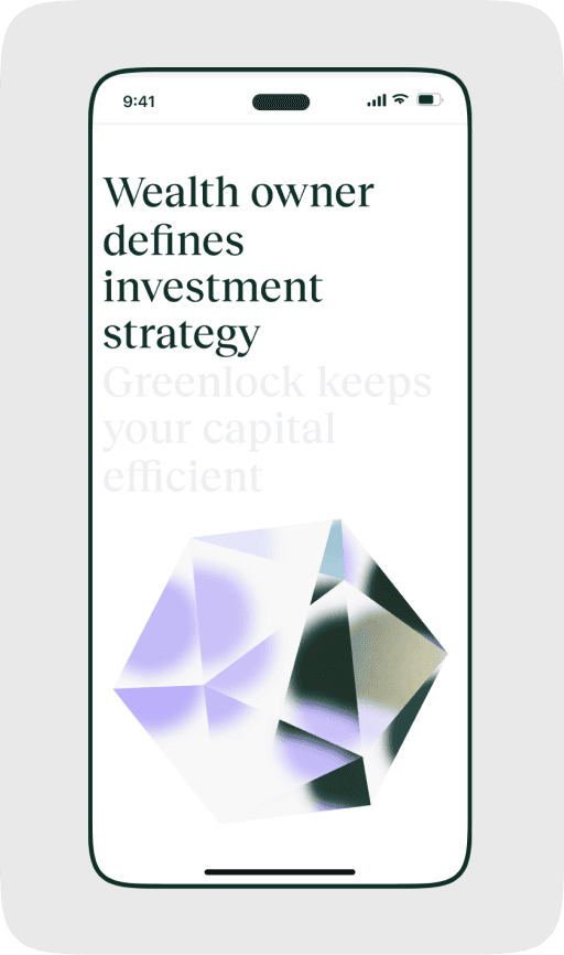 Greenlock wealth management interface